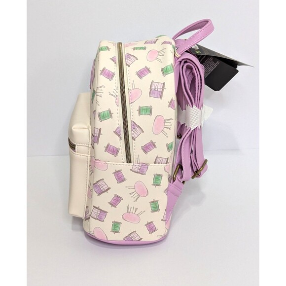 Loungefly Disney Tangled Pascal Sewing All Over Print Mini Backpack New